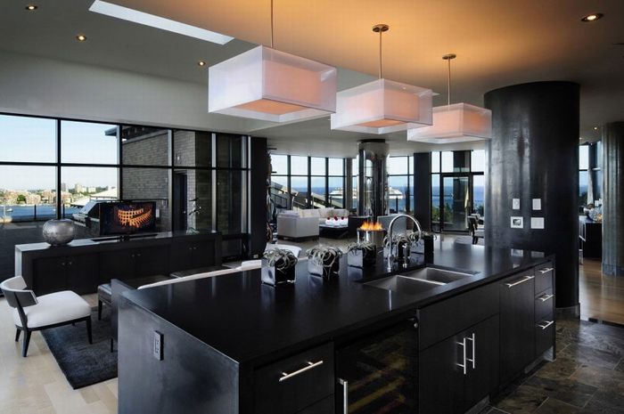 Báo giá thiết kế nhà bếp tuyệt đẹp với màu đen hiện đại 3