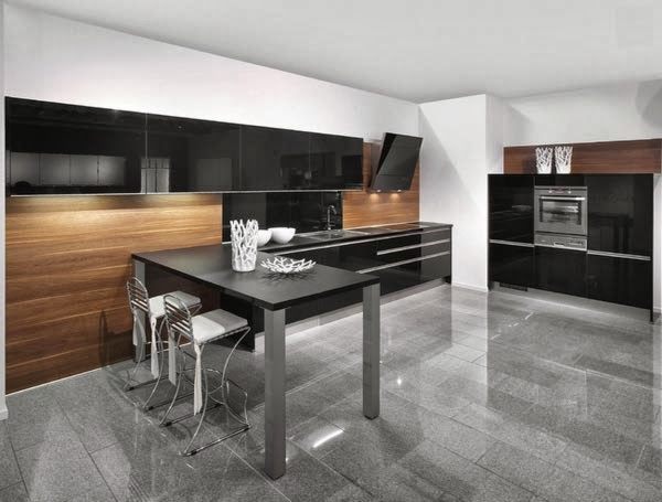 Nội thất nhà bếp đẹp với màu đen 6
