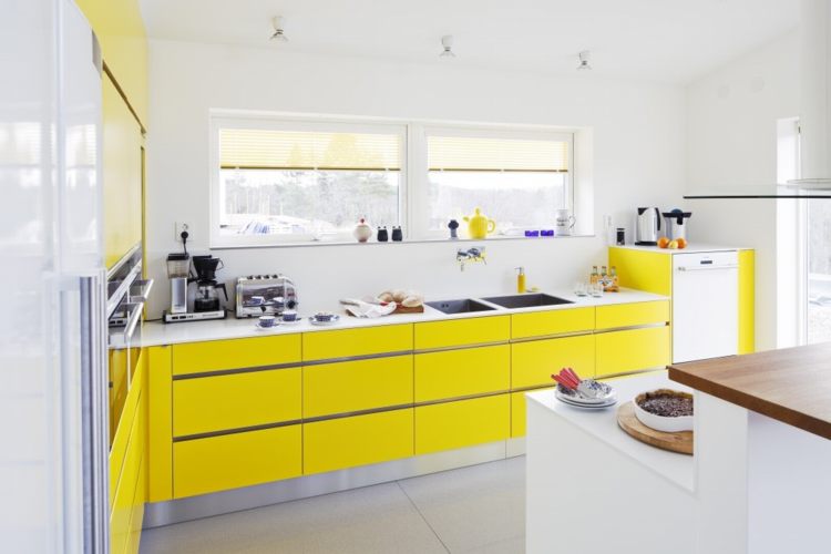 Nội thất phòng bếp tươi rói với gam màu vàng chanh 7