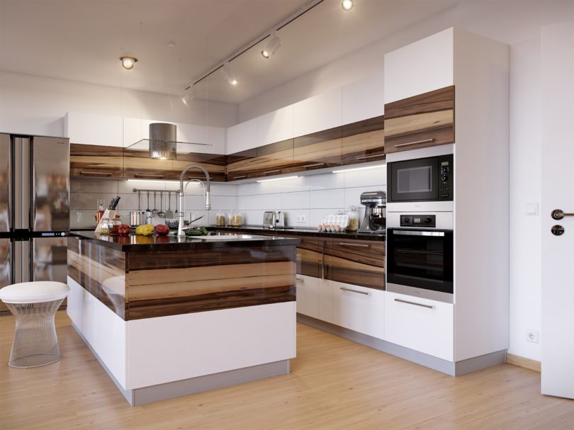Tủ bếp gỗ đẹp tủ bếp chữ I,nội thất nhà bếp,nhà bếp xinh 17