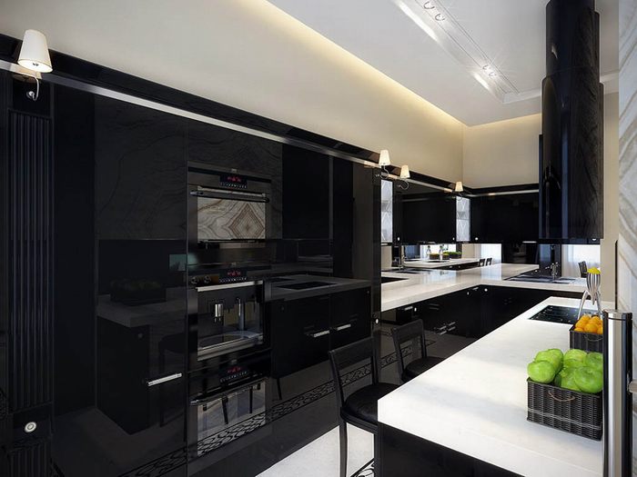  ý tưởng thiết kế nhà bếp với màu đen 1