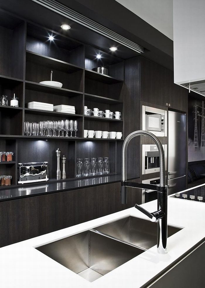  ý tưởng thiết kế nhà bếp với màu đen  9