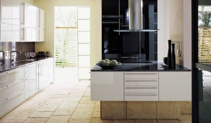 Nội thất nhà bếp,đẹp với sắc trắng tinh tế,phong cách Châu Âu 1