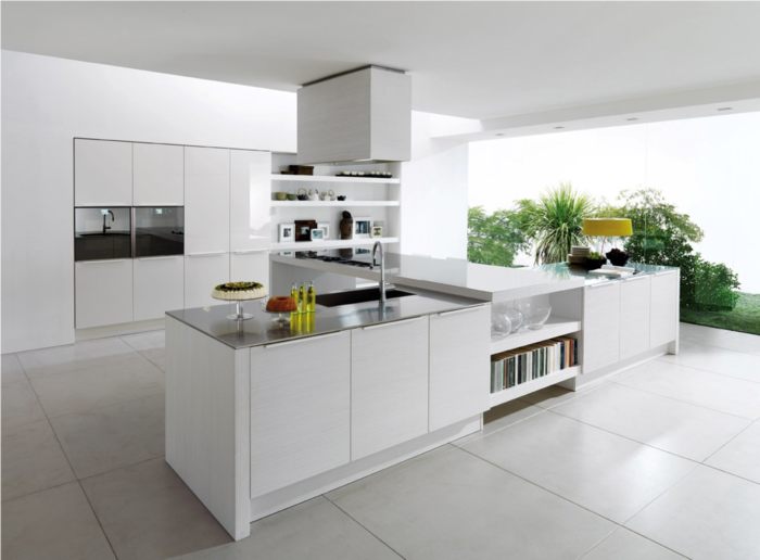 Nội thất nhà bếp,đẹp với sắc trắng tinh tế,phong cách Châu Âu 6