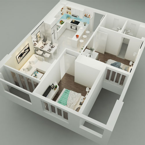Báo giá thiết kế thi công nội thất căn hộ tại Trà VInh,TPHCM