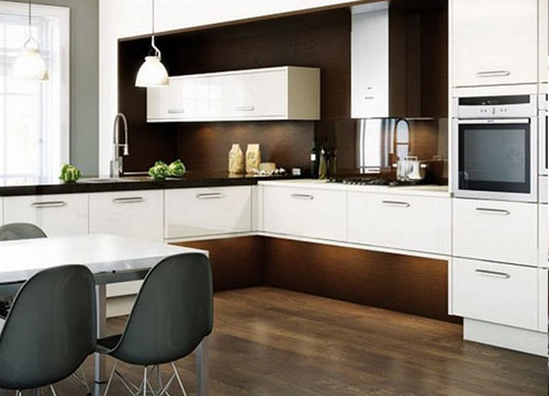 Phong cách thiết kế,tủ bếp nhà bếp hiện đại, báo giá làm tủ bếp , chi phí làm bếp,Nội thất nhà bếp hình chữ L, đẹp tiện nghi và sang trọng